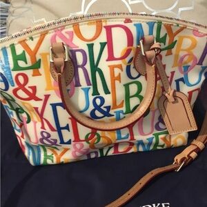 Vintage Dooney and Bourke Scribble Shoulder Bag